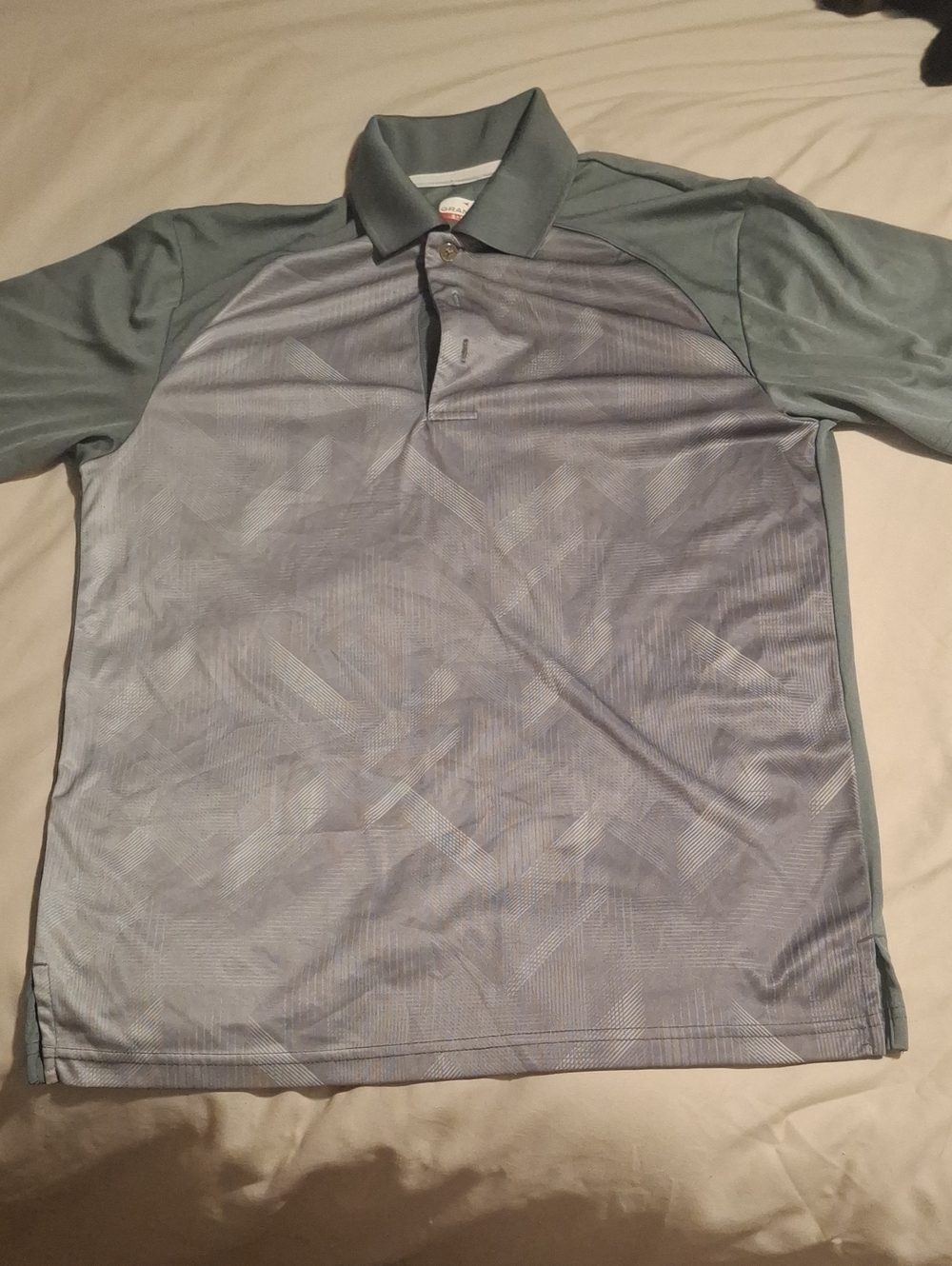 Men's Grandslam Gray Golf Shirt